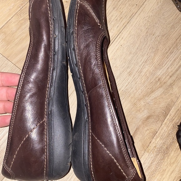 Clarks Unstructured brown flats business shoes 9.5 - Picture 6 of 7